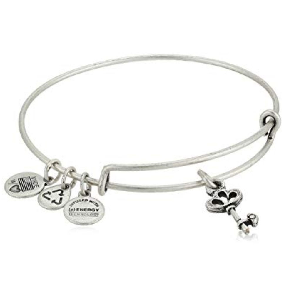Skeleton Key Charm Alex & Ani Bangle
